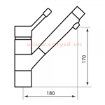 Vòi Rửa Chén Carysil G-2780 (màu muối hồng , xám tro, đen)